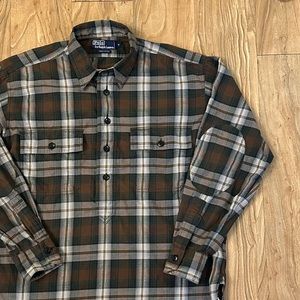 ***POLO RALPH LAUREN** vintage popover shirt SIZE MEDIUM